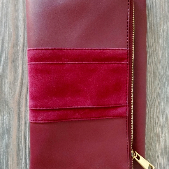 Vegan Leather Foldover Clutch Purse - Picture 1 of 2